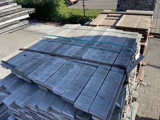 Ca. 900x Ipé hardhouten planken fijnbezaagd, 27x80mm, lengte 36/95cm,